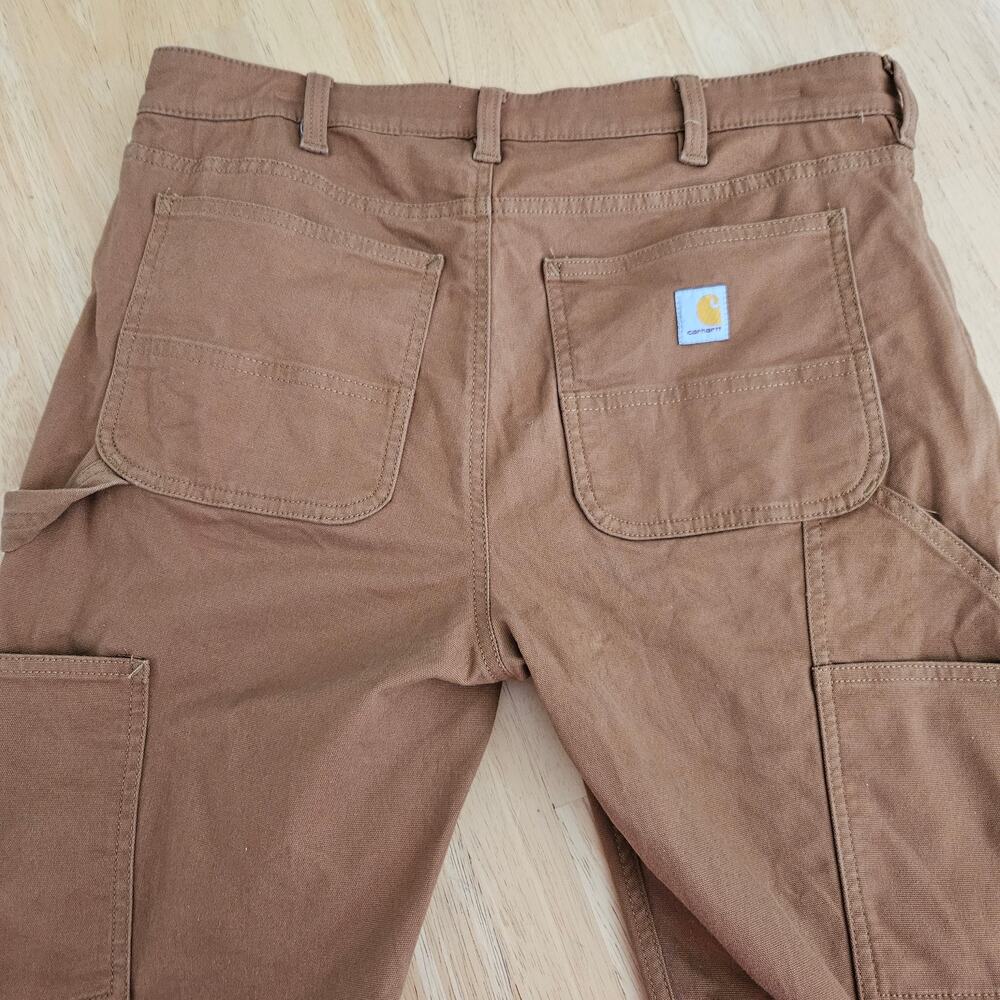 Carhartt Women's Essential Ashland Cargo Pant Brown Sz 10 Reg EUC - Picture 10 of 12